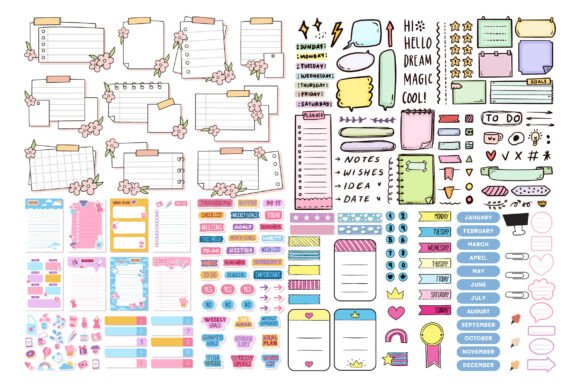 Download DIY Planner Stickers Printable Bundle - Premium Resources