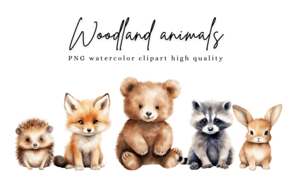 Download Animals Cute Woodland Watercolor Clipart - Watercolor clipart Collection