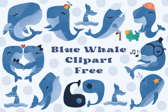 Download Blue Whale Clipart Free - Premium Bundle