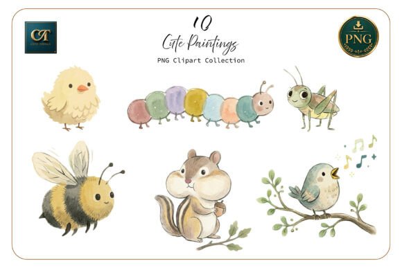 Download Cute Watercolor Animal Clipart Set - Watercolor animal Collection