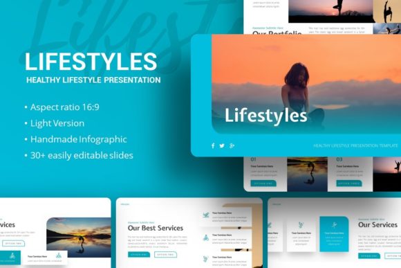 Download Presentation Template -  Lifestyles - Lifestyles Collection
