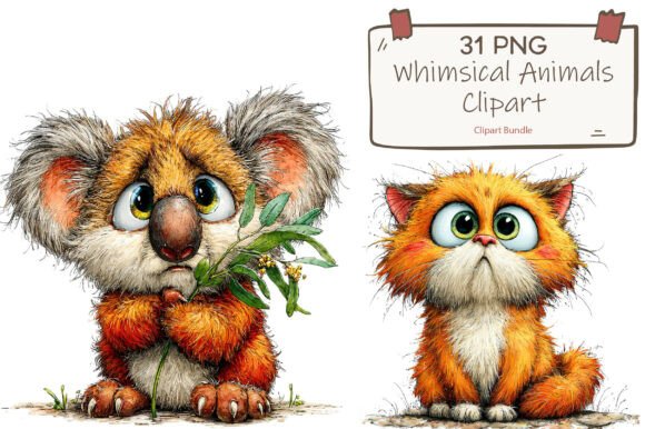 Download Cute Whimsical Animal Watercolor Clipart - Watercolor clipart Collection