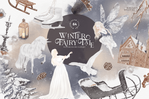 Download Winter Christmas Watercolor Clipart PNG - Watercolor clipart Collection