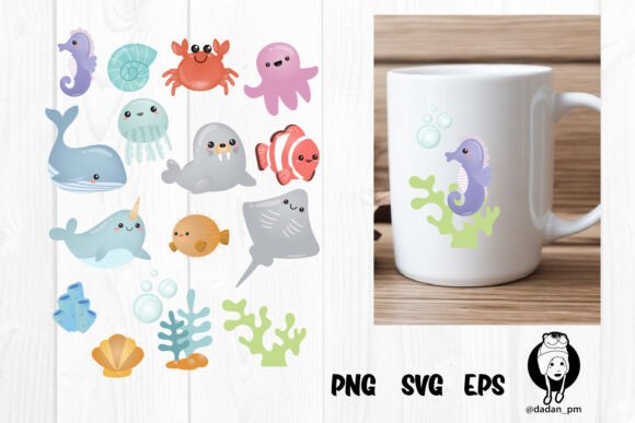 Download Cute Sea Animals Png Sublimation - Cute sea animals png Collection