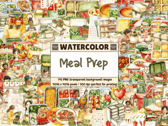 Download Meal Prep Watercolor Clipart - Watercolor clipart Collection