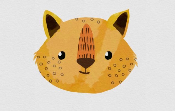 Download Cute Woodland Watercolor Animal - Watercolor animal Collection