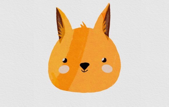 Download Cute Woodland Watercolor Animal - Watercolor animal Collection